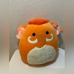 NWT Squishmallows 16" Wilbie the Orange Woolly Mammoth Plush Toy